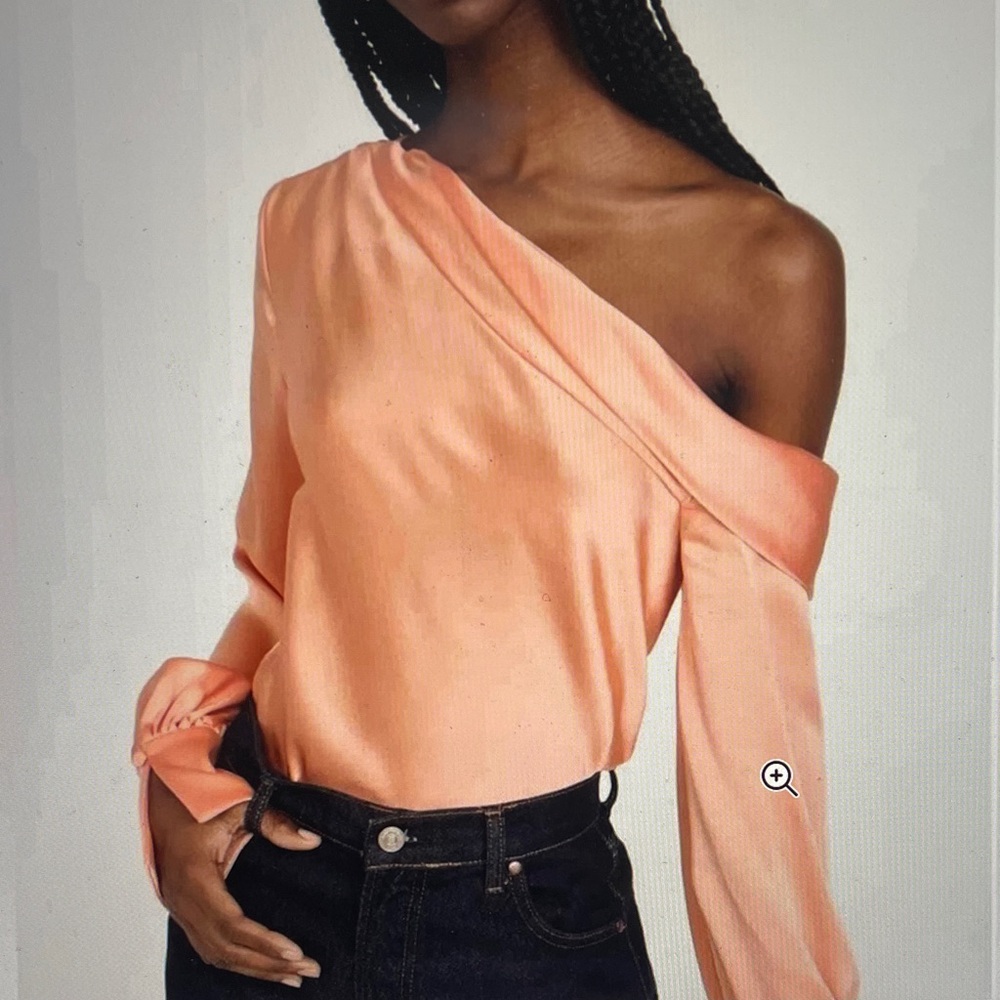 Jonathan Simkhai Off-Shoulder Peach Blouse